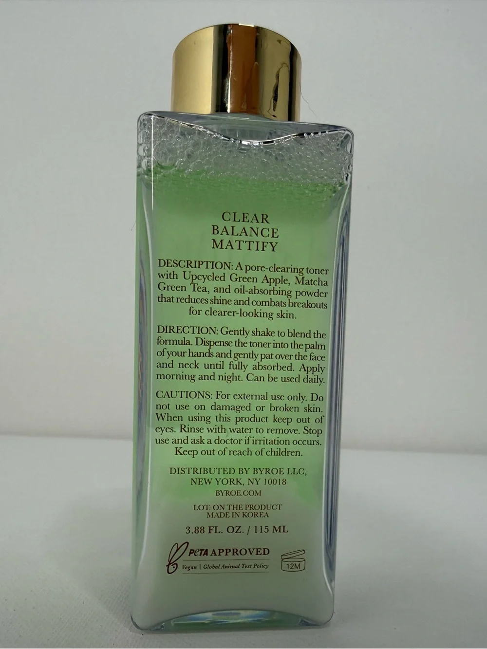 TEATIME Apple Matcha Tea Cleansing Toner - Green